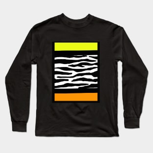 BRIGHT ZEBRA  abstract, geometrical design Long Sleeve T-Shirt